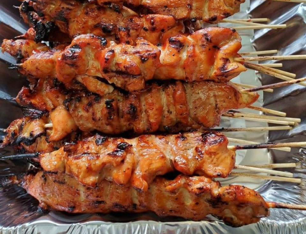 Brochetas de pollo